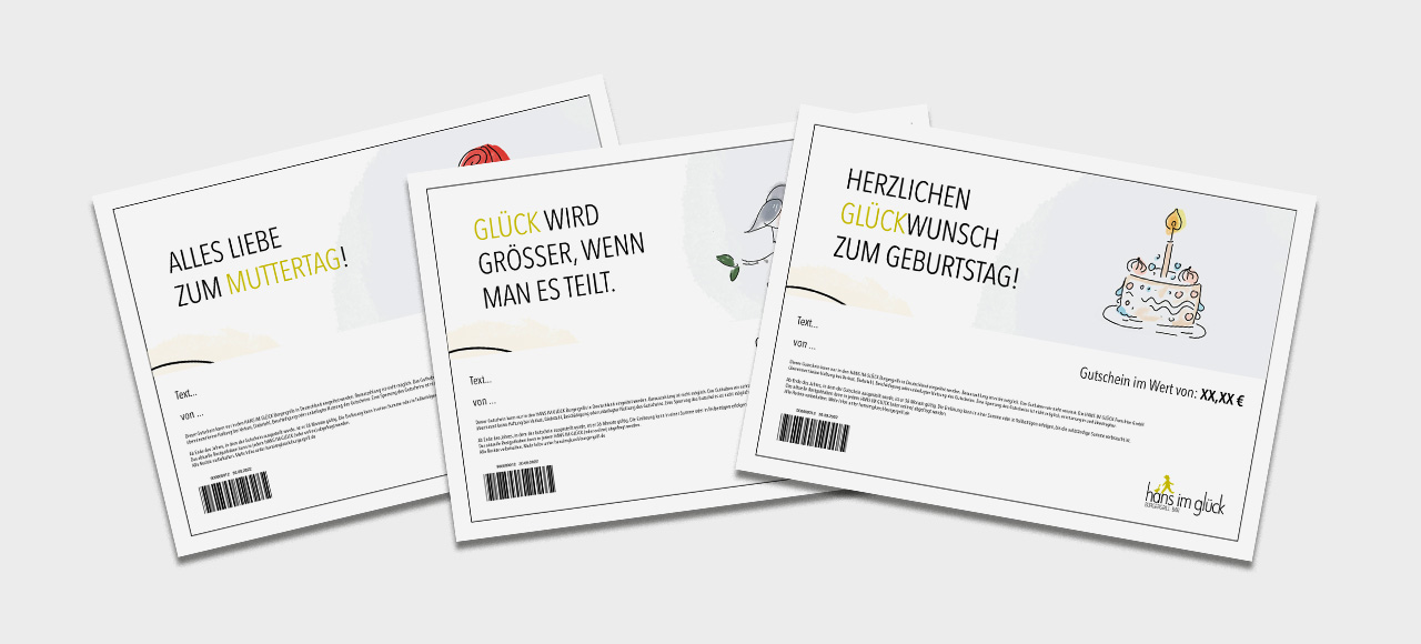 Digitale Gutscheine - HANS IM GLÜCK Digitale Gutscheine - HANS IM GLÜCK